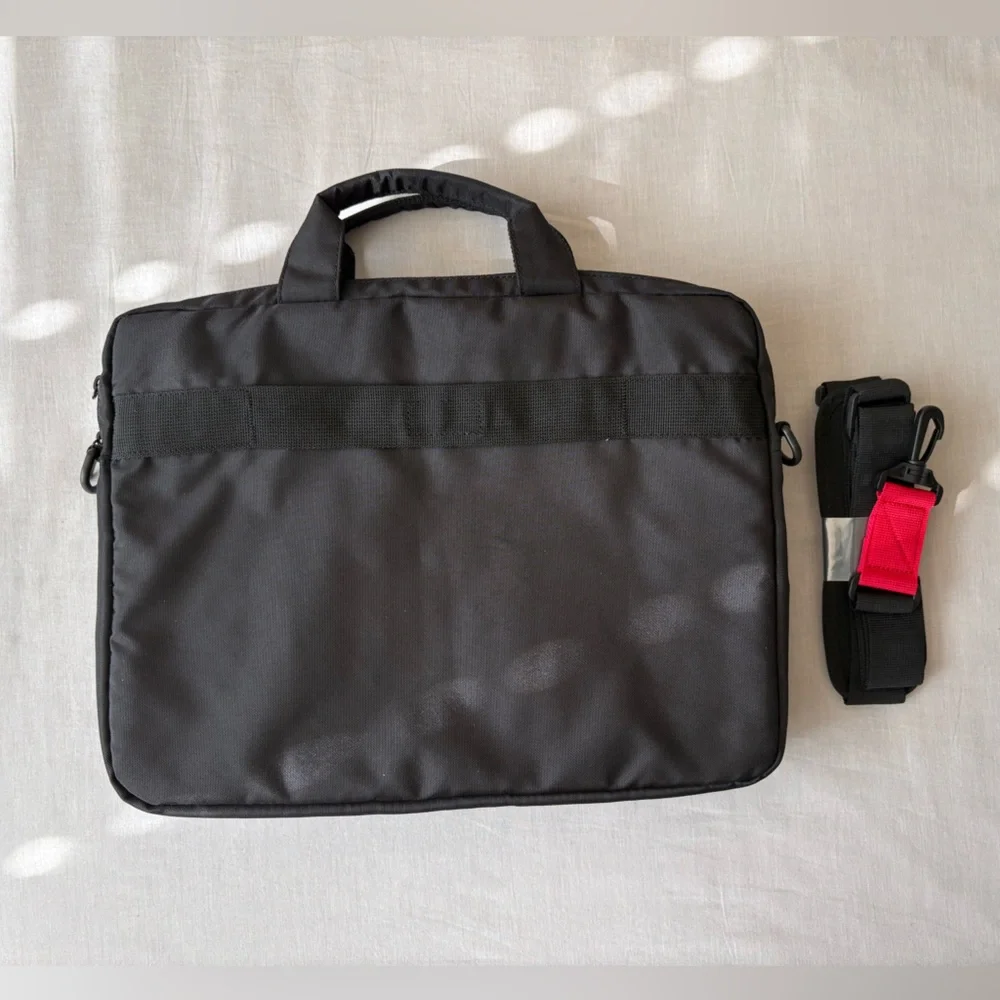 ThinkPad Black Laptop Briefcase with Red Accent Strap Up to 17in